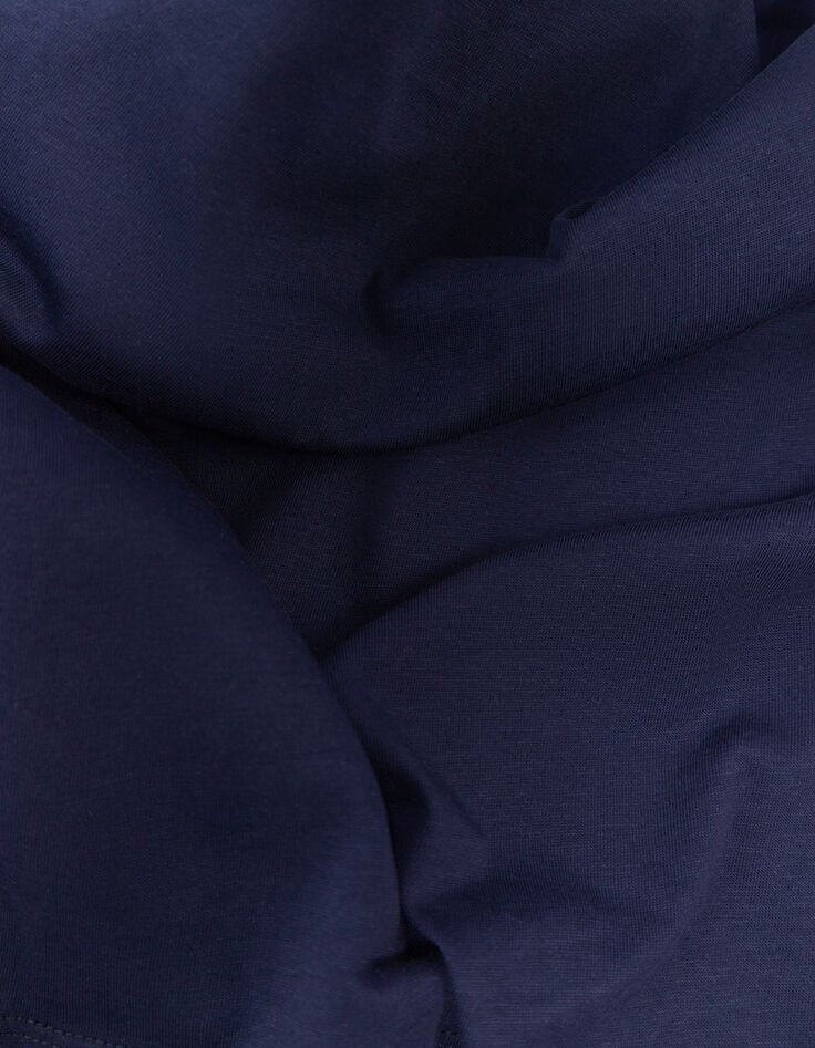 MODENE - T-shirt marine coton bio danseuse métallisée-5