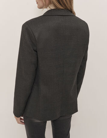 VALOU - Veste de costume anthracite prince-de-galles-3