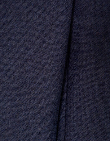 DEANA - Manteau marine drap de laine-8