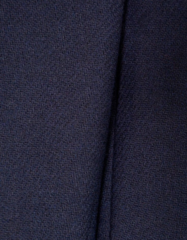 DEANA - Manteau marine drap de laine-8
