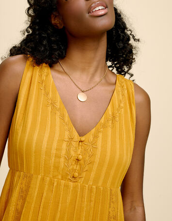 REACH - Robe longue épices à rayures lurex-5