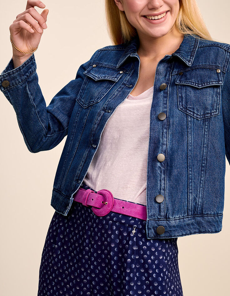 DISCO - Veste en jean bleu nuage-4
