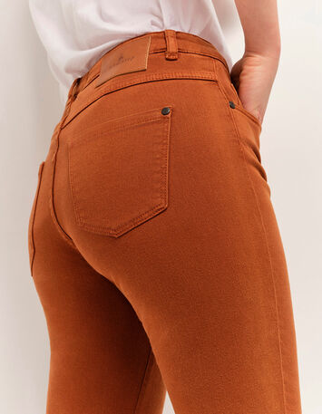 LE MONICA - Jean slim caramel 7/8&egrave;me en denim waterless-3
