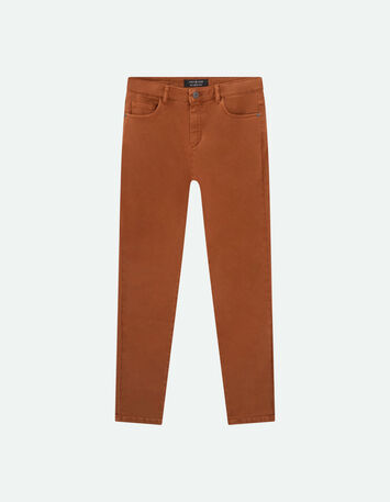 LE MONICA - Jean slim caramel 7/8&egrave;me en denim waterless-4