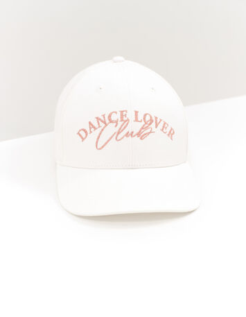 ABACA - Casquette écrue broderie message pailletée-1