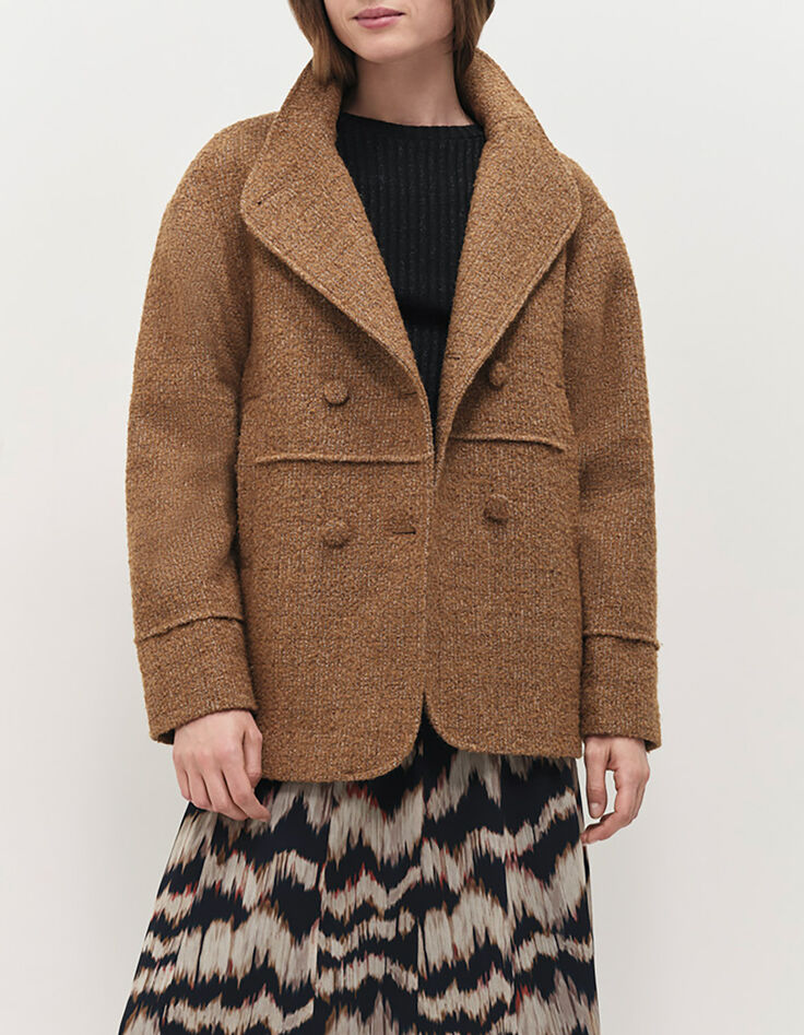 DUNE - Manteau cashew nuts lainage fantaisie-4