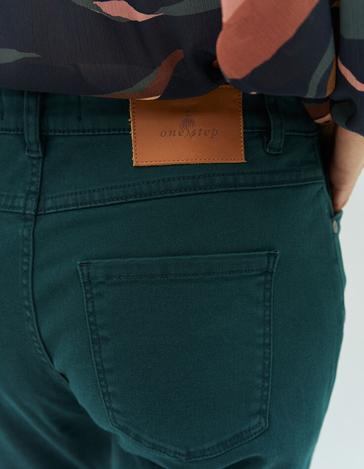 LE MONICA - Jean slim vert cèdre effet push-up 7/8ème-3