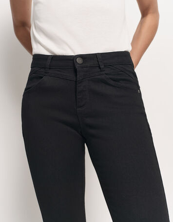 LE INDI - Jean slim noir 7/8ème effet push up-5