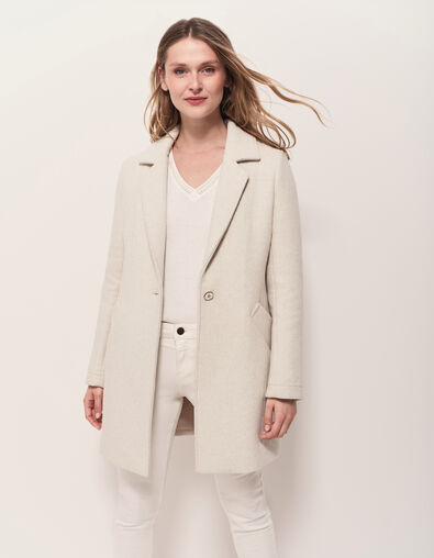 DIAMOND - Manteau beige avec parementure amovible - One Step