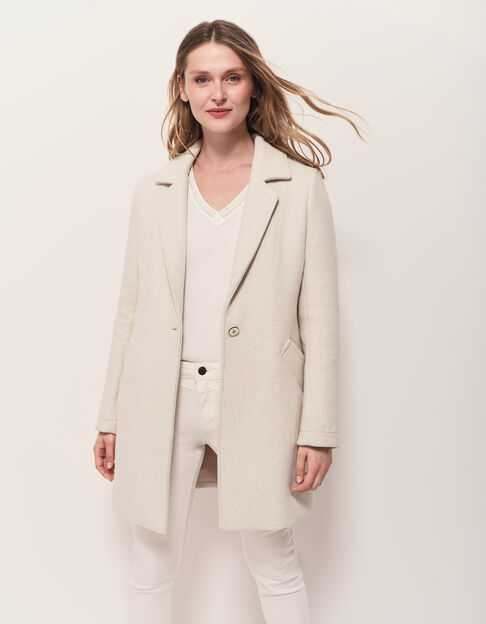 DIAMOND - Manteau beige avec parementure amovible - One Step