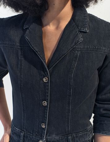 RONIN - Combinaison en jean gris waterless -3