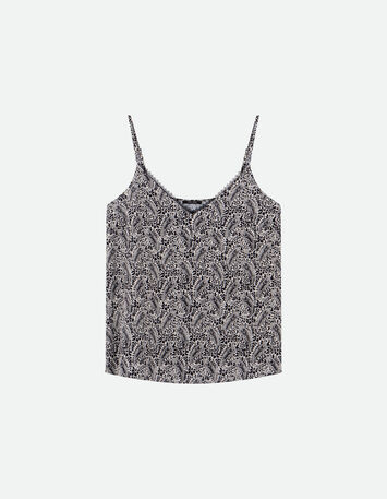 CHIARA - Top noir Lenzing&trade; Ecovero&trade; n&eacute;o cachemire -5