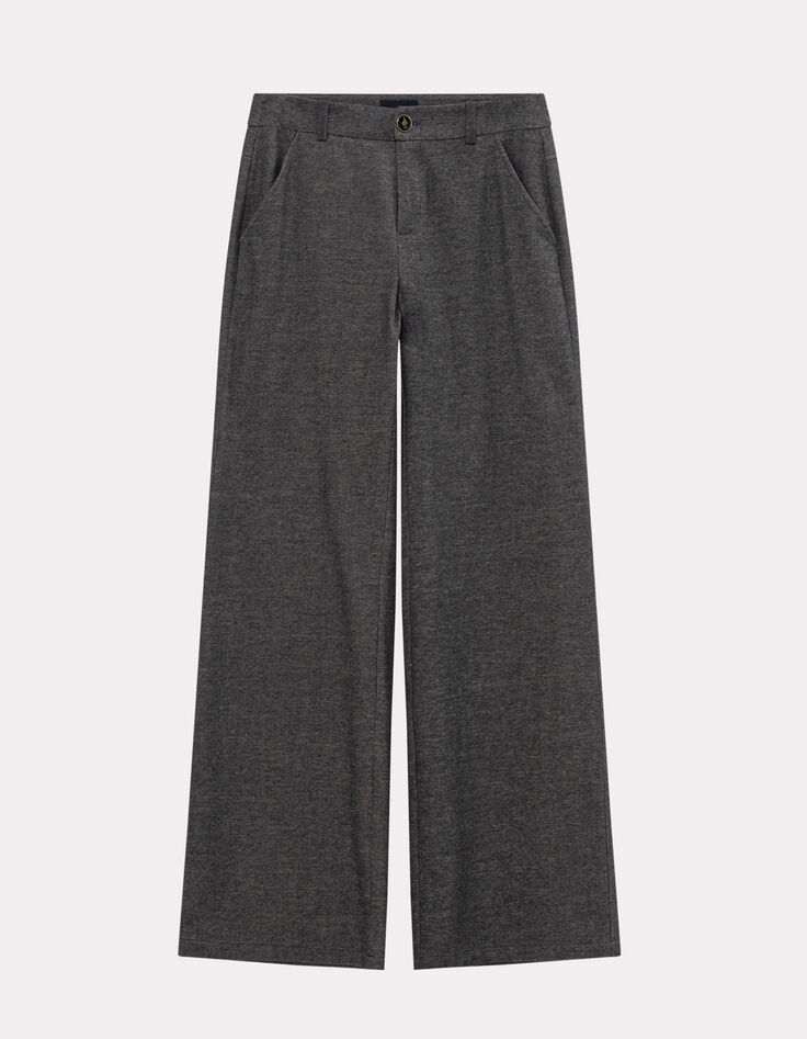 POETE - Pantalon de costume gris large-2