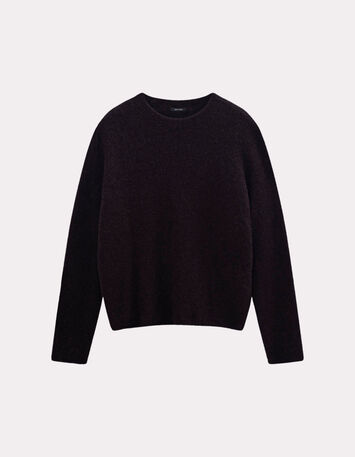 THELMA - Pull marron tricot moelleux-5