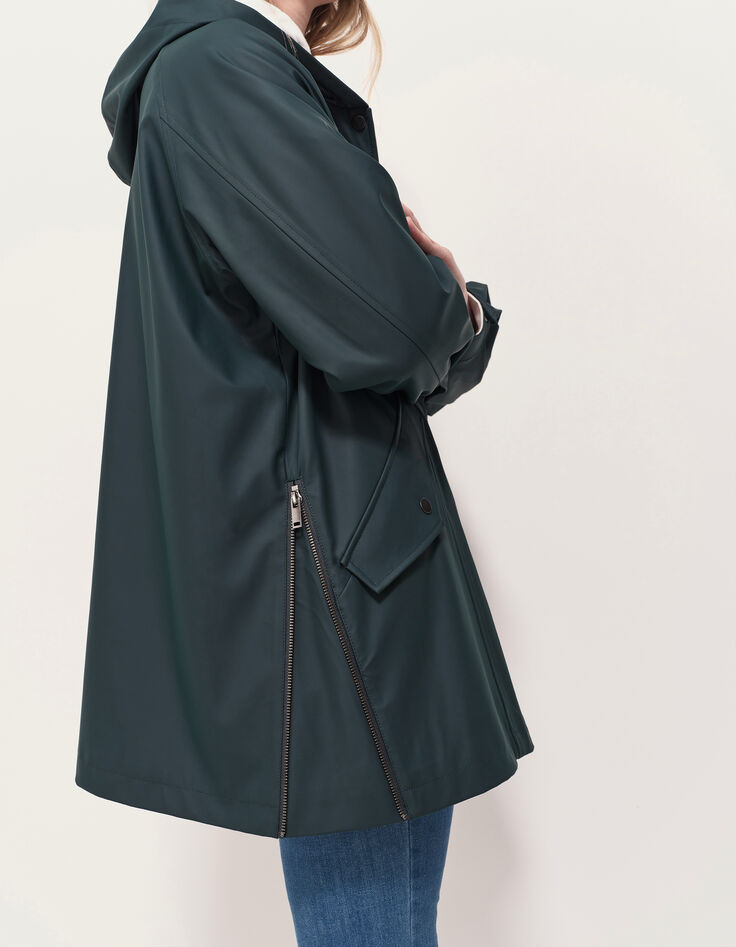 DAVIS - Parka verte gomme déperlante-5