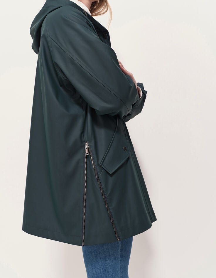 DAVIS - Parka verte gomme déperlante-5 DAVIS - Parka verte gomme déperlante-5