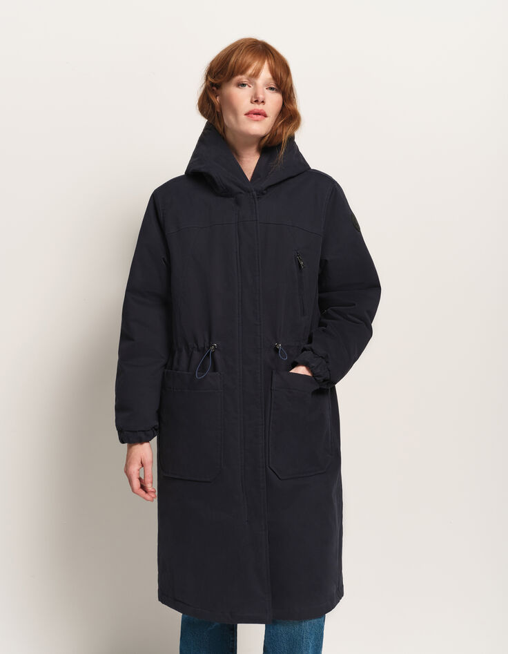 DARELL - Parka réversible marine à capuche-2 DARELL - Parka réversible marine à capuche-2
