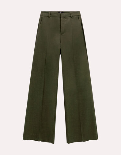 PICO - Pantalon de tailleur kaki rayures tennis lurex - One Step