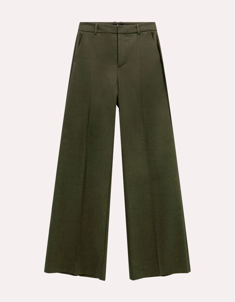 PICO - Pantalon de tailleur kaki rayures tennis lurex - One Step