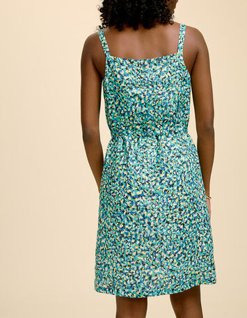 REDA - Robe menthe à imprimé arty léo-3