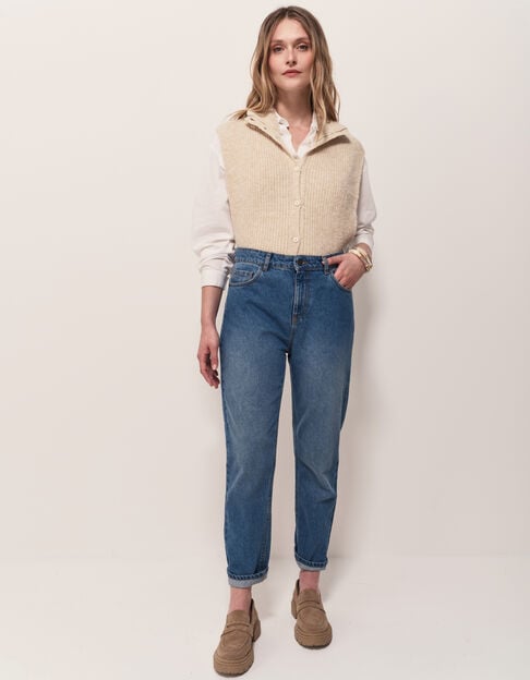 LE TAYLOR - Jean slouchy bleu waterless 7/8e  - One Step