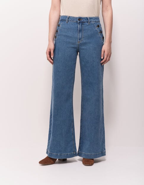 LE HAILEY - Jean flare baby blue waterless - One Step