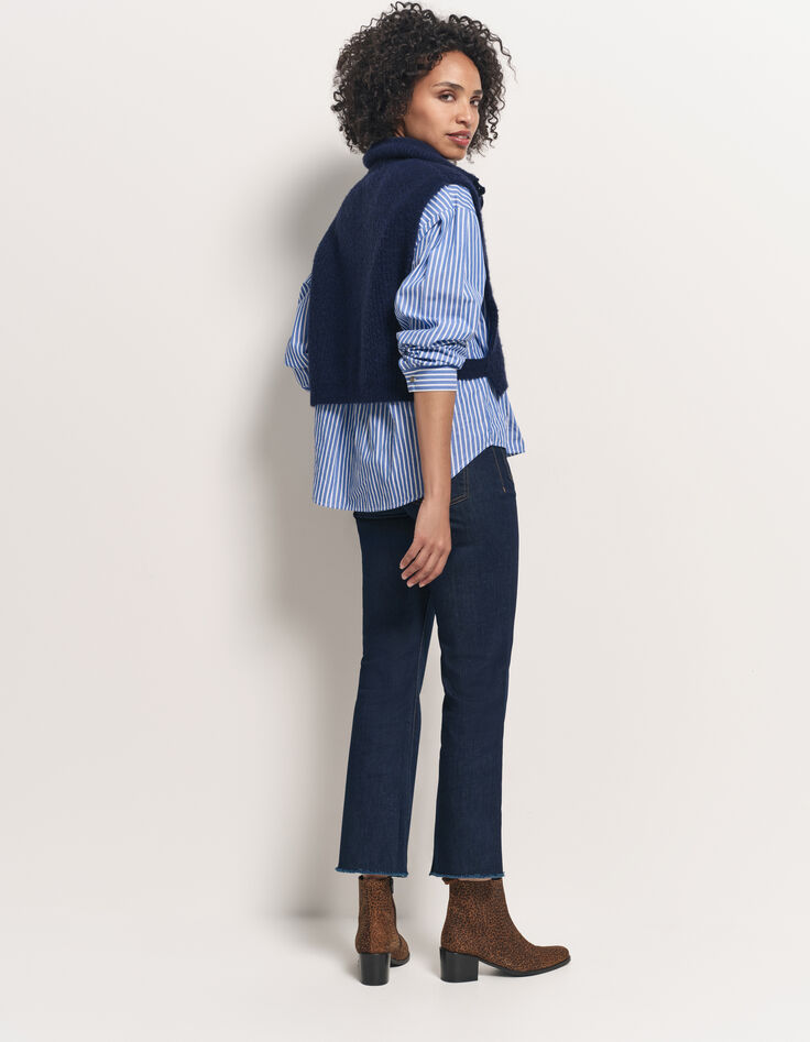 ANGIE - Col camionneur marine en tricot-3 ANGIE - Col camionneur marine en tricot-3