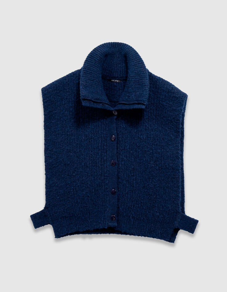ANGIE - Col camionneur marine en tricot-4 ANGIE - Col camionneur marine en tricot-4