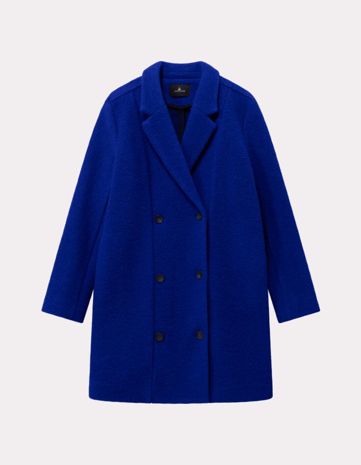 DATURA - Manteau bleu laine bouillie-6 DATURA - Manteau bleu laine bouillie-6
