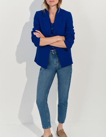 VOLTA - Veste de blazer bleu &eacute;lectrique polyester recycl&eacute; -7