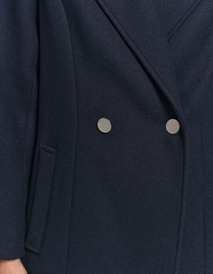 DEANA - Manteau marine drap de laine-5 DEANA - Manteau marine drap de laine-5