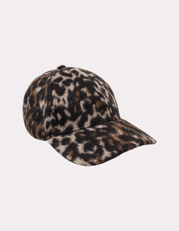 ASIA - Casquette noire motif léopard-2