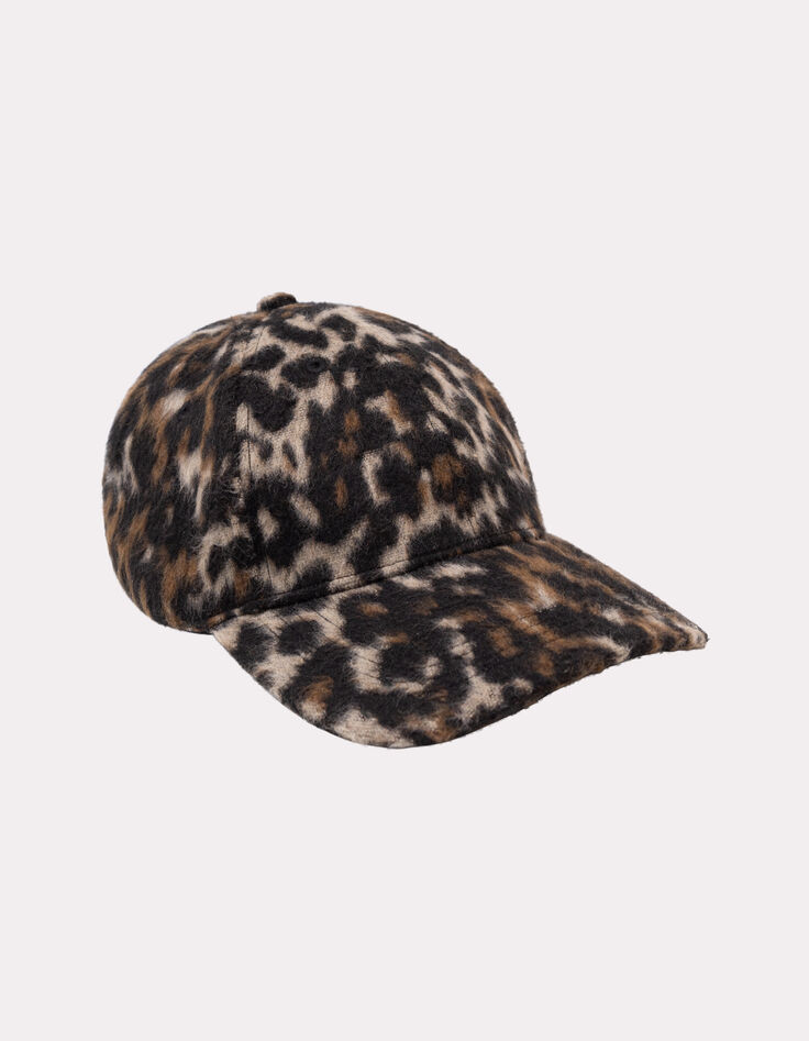 ASIA - Casquette noire motif léopard-2 ASIA - Casquette noire motif léopard-2