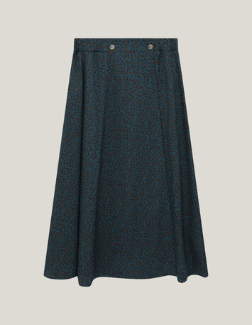 JACA - Jupe longue sycamore à imprimé léopard d'hiver-3