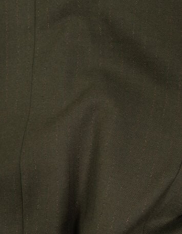 VILLON - Veste de tailleur vert rayures tennis lurex-5