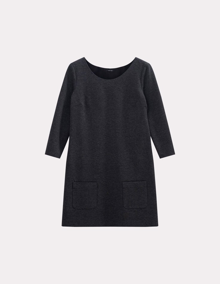 ROBBY - Robe grise maille Milano-5 ROBBY - Robe grise maille Milano-5