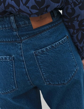 LE AVA - Jean droit medium wash 7/8e coutures placées-3 LE AVA - Jean droit medium wash 7/8e coutures placées-3