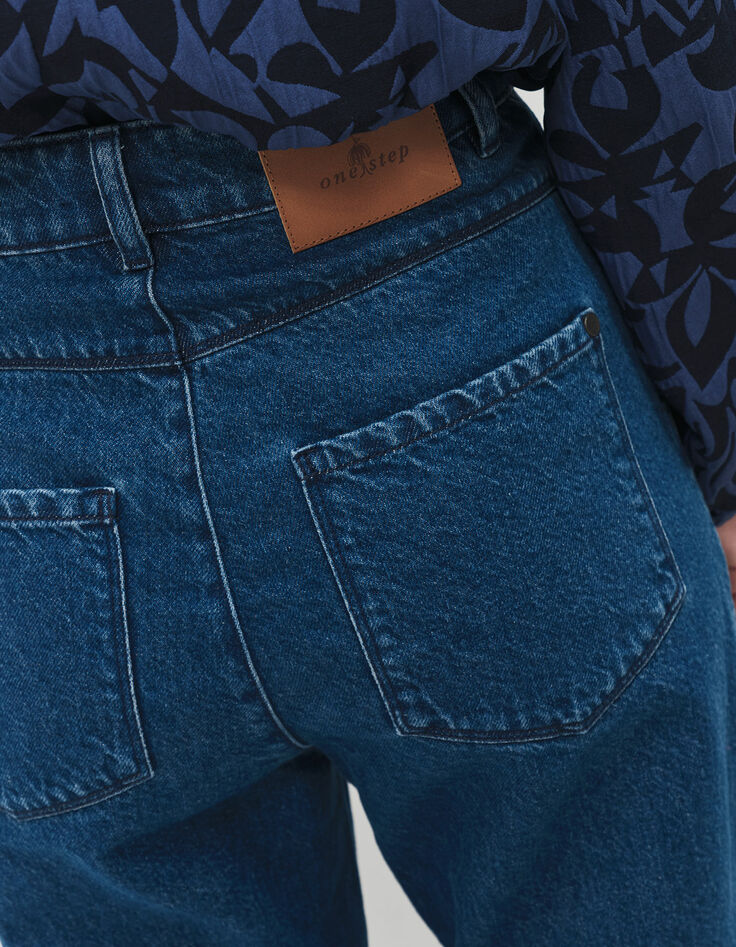 LE AVA - Jean droit medium wash 7/8e coutures placées-3 LE AVA - Jean droit medium wash 7/8e coutures placées-3