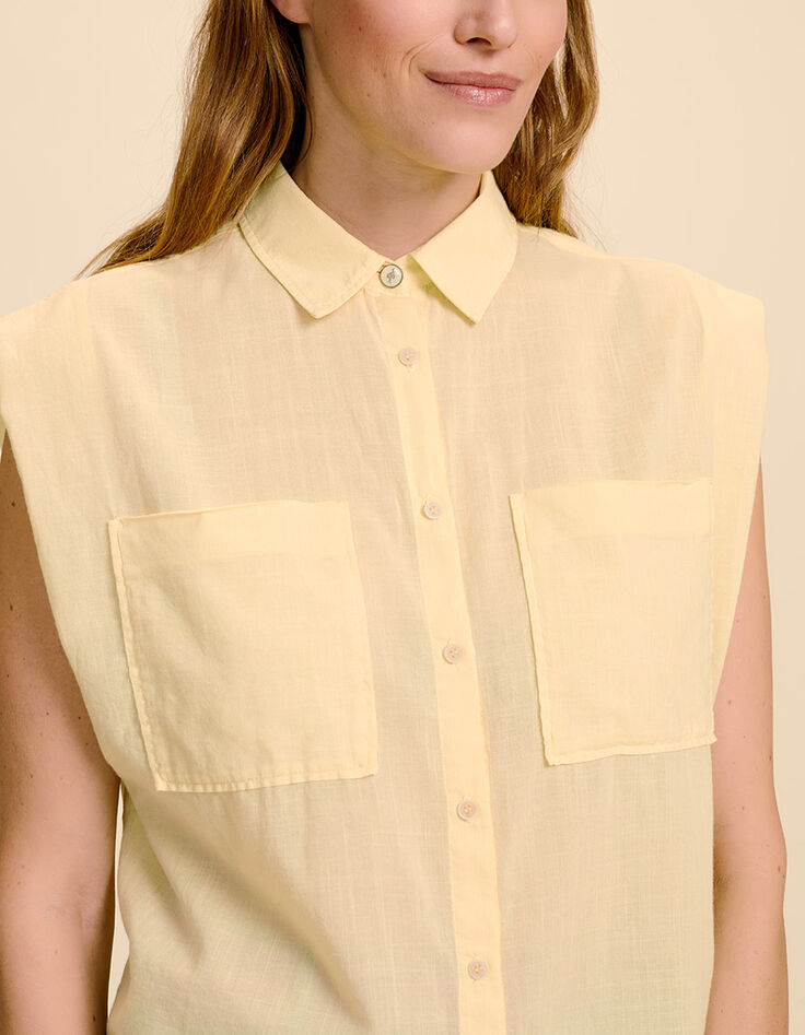CENTURY - Chemise mimosa en voile de coton-4