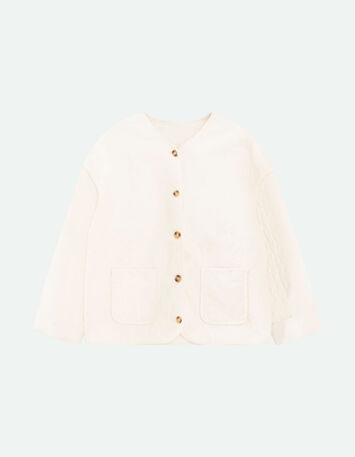 DICKA - Blouson écru matelassé-5