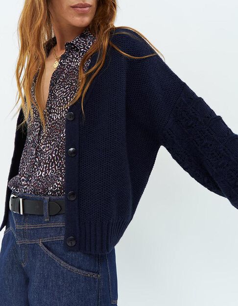 TROPIC - Cardigan marine en tricot - One Step