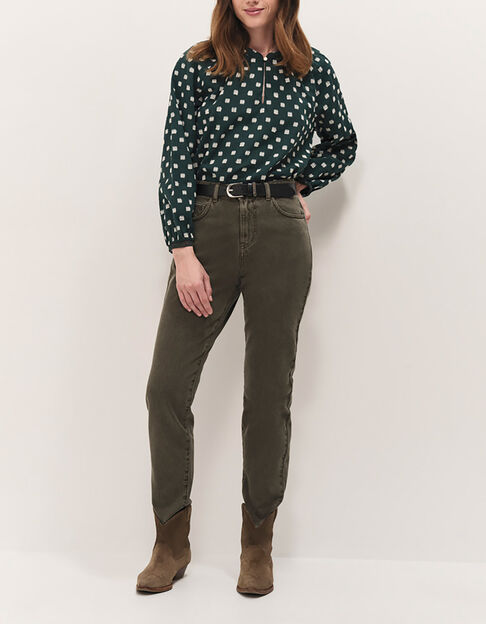LE TAYLOR - Jean slouchy vétiver 7/8e - One Step
