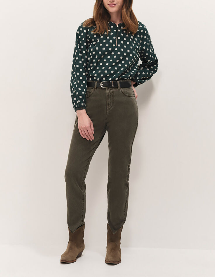 LE TAYLOR - Jean slouchy vétiver 7/8e-1