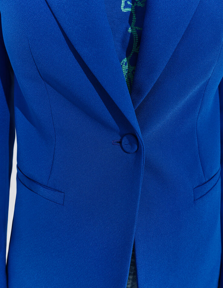 VOLTA - Veste de blazer bleu &eacute;lectrique polyester recycl&eacute; -4