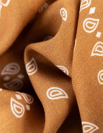 AURA - Foulard camel esprit bandana-3