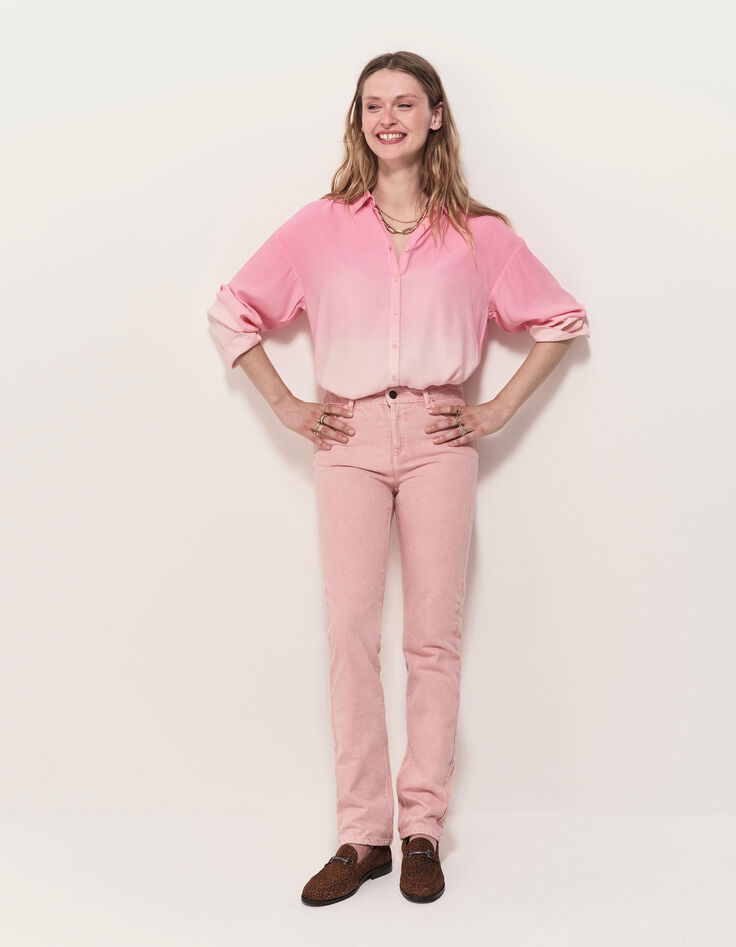 CARYA - Chemise rose effet deep dye-7 CARYA - Chemise rose effet deep dye-7