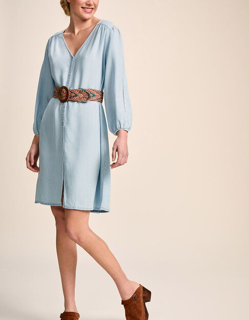 ROLLINS - Robe chambray avec jours échelle - One Step