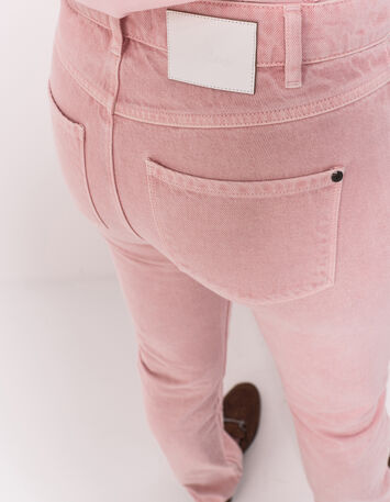 LE CARLA - Jean droit rose 7/8e-5