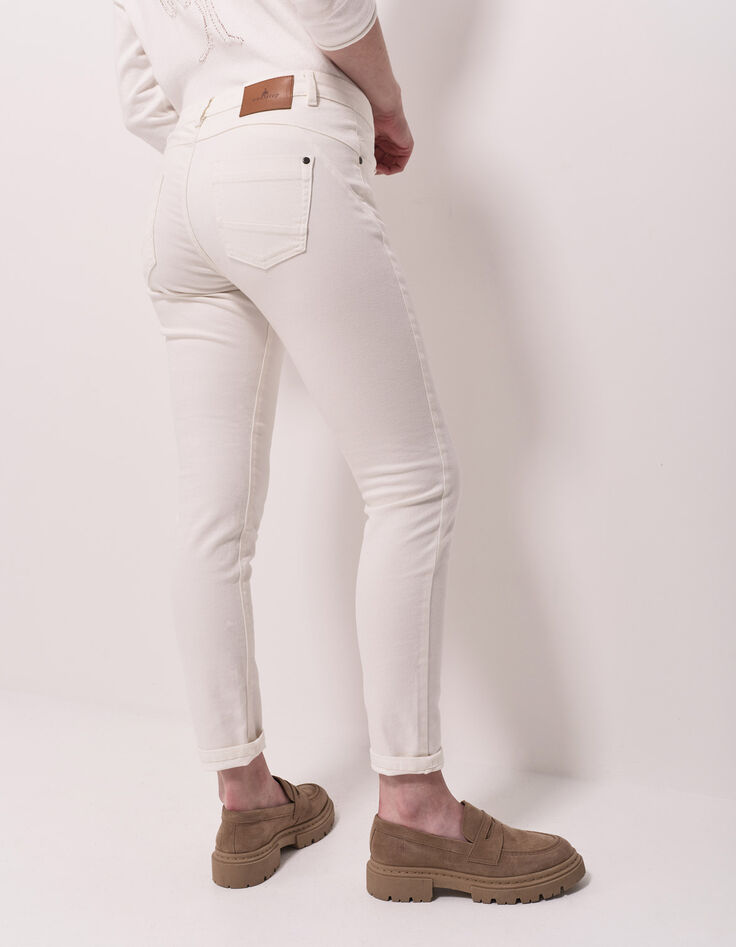 LE INDI - Jean slim écru push up 7/8ème en denim waterless-3 LE INDI - Jean slim écru push up 7/8ème en denim waterless-3