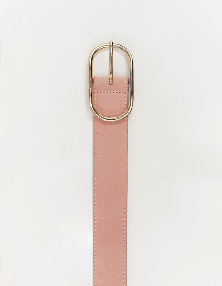 ACCESS - Ceinture &eacute;glantine cuir velours grain&eacute; certifi&eacute;-1